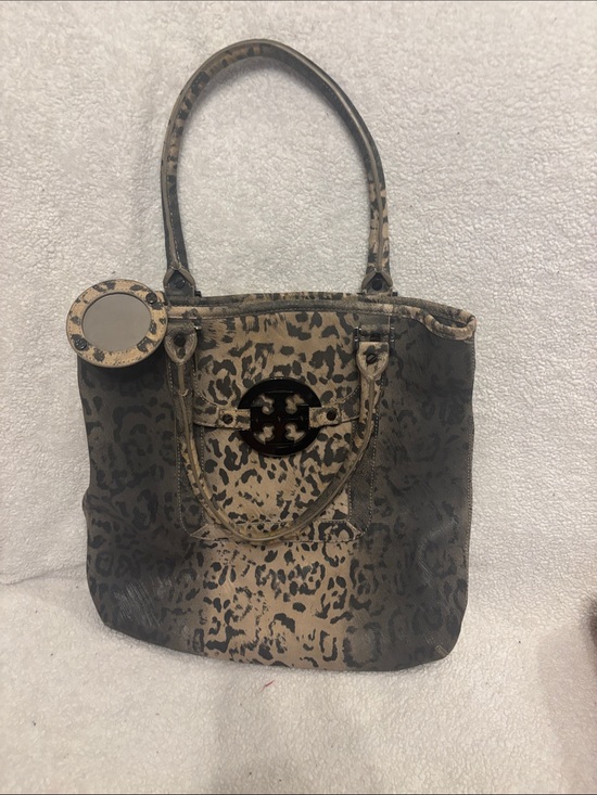 Tory Burch Handbags - Tory Burch Leopard-Print Tote in Brown and Black